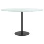vidaXL Tischplatte Weiß Ø70x0,8 cm Hartglas in Marmoroptik vidaXL Tischplatte Weiß Ø70x0,8 cm Hartglas in Marmoroptik
