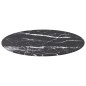 vidaXL Tischplatte Schwarz Ø50x0,8 cm Hartglas in Marmoroptik vidaXL Tischplatte Schwarz Ø50x0,8 cm Hartglas in Marmoroptik