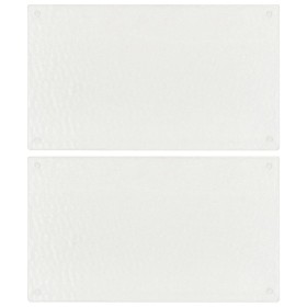 vidaXL Schneidebretter 2 Stk. Transparent Blasenmuster Hartglas