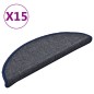 vidaXL Treppenmatten 15 Stk. Dunkelgrau und Blau 56x17x3 cm vidaXL Treppenmatten 15 Stk. Dunkelgrau und Blau 56x17x3 cm