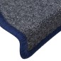 vidaXL Treppenmatten 15 Stk. Dunkelgrau und Blau 56x17x3 cm vidaXL Treppenmatten 15 Stk. Dunkelgrau und Blau 56x17x3 cm