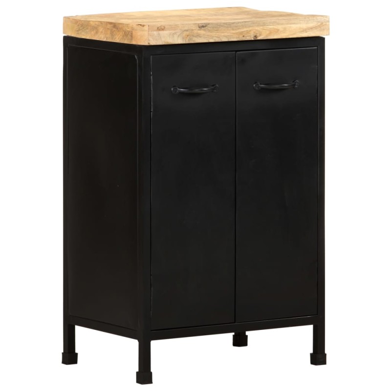 vidaXL Sideboard 47x35x76 cm Raues Mangoholz vidaXL Sideboard 47x35x76 cm Raues Mangoholz