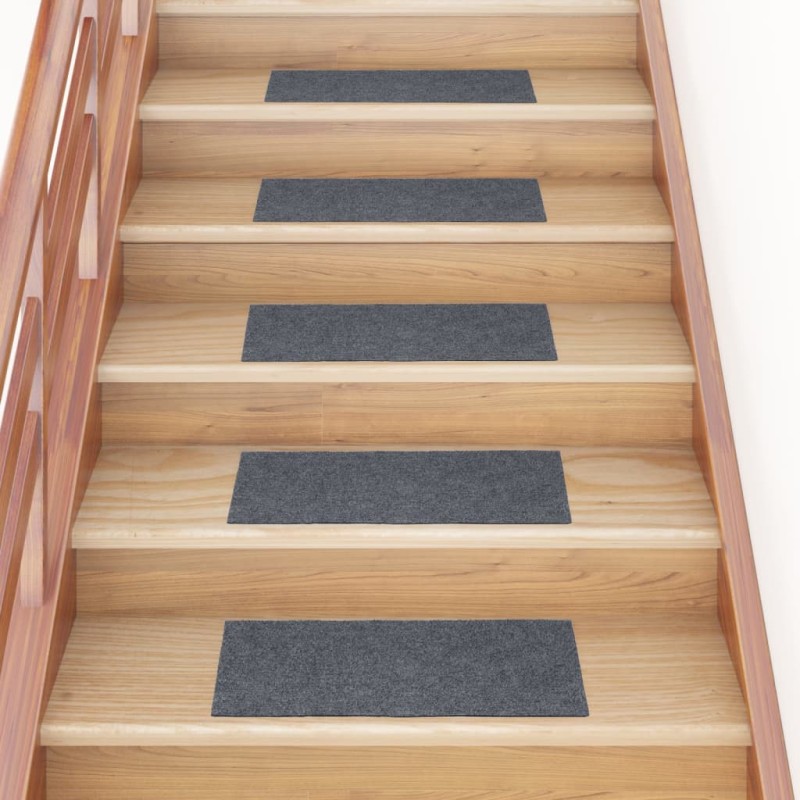 vidaXL Selbstklebende Treppenmatten 15 Stk. 60x25 cm Hellgrau vidaXL Selbstklebende Treppenmatten 15 Stk. 60x25 cm Hellgrau