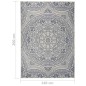 vidaXL Outdoor-Teppich Flachgewebe 140x200 cm Blaues Muster vidaXL Outdoor-Teppich Flachgewebe 140x200 cm Blaues Muster