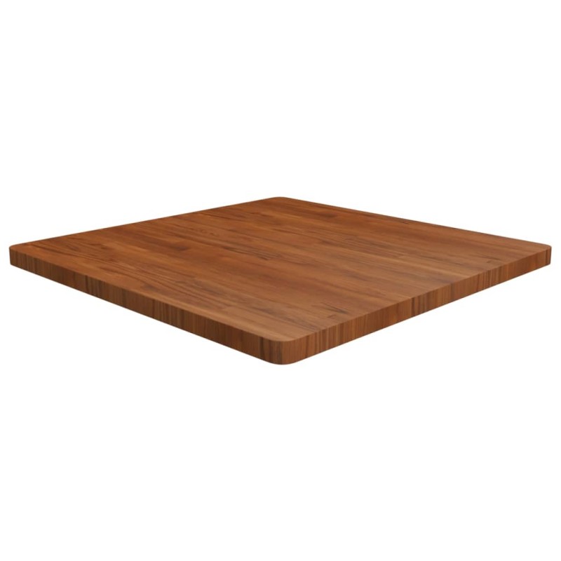 vidaXL Tischplatte Quadratisch Dunkelbraun 90x90x4cm Behandelte Eiche