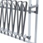 vidaXL Schuhregal mit Rollen Silbern 89x27x120 cm vidaXL Schuhregal mit Rollen Silbern 89x27x120 cm