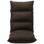 vidaXL Bodenstuhl Faltbar Braun Stoff vidaXL Bodenstuhl Faltbar Braun Stoff