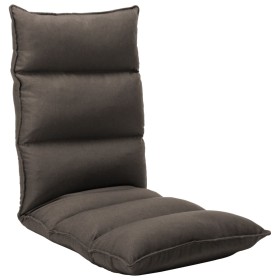 vidaXL Bodenstuhl Faltbar Taupe Stoff