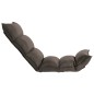 vidaXL Bodenstuhl Faltbar Taupe Stoff vidaXL Bodenstuhl Faltbar Taupe Stoff