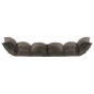 vidaXL Bodenstuhl Faltbar Taupe Stoff vidaXL Bodenstuhl Faltbar Taupe Stoff