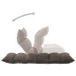 vidaXL Bodenstuhl Faltbar Taupe Stoff vidaXL Bodenstuhl Faltbar Taupe Stoff