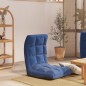 vidaXL Bodenstuhl Faltbar Blau Stoff vidaXL Bodenstuhl Faltbar Blau Stoff