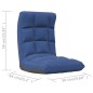 vidaXL Bodenstuhl Faltbar Blau Stoff vidaXL Bodenstuhl Faltbar Blau Stoff