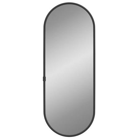 vidaXL Wandspiegel Schwarz 40x15 cm Oval