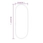 vidaXL Wandspiegel Schwarz 40x15 cm Oval vidaXL Wandspiegel Schwarz 40x15 cm Oval