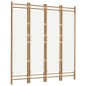 vidaXL 4-tlg. Paravent Faltbar 160 cm Bambus und Canvas vidaXL 4-tlg. Paravent Faltbar 160 cm Bambus und Canvas
