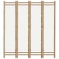 vidaXL 4-tlg. Paravent Faltbar 160 cm Bambus und Canvas vidaXL 4-tlg. Paravent Faltbar 160 cm Bambus und Canvas