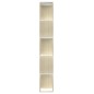 vidaXL Bücherregal/Raumteiler Weiß Sonoma-Eiche 80x24x159 cm vidaXL Bücherregal/Raumteiler Weiß Sonoma-Eiche 80x24x159 cm