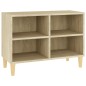 vidaXL TV-Schrank mit Massivholz-Beinen Sonoma-Eiche 69,5x30x50 cm vidaXL TV-Schrank mit Massivholz-Beinen Sonoma-Eiche 69,5x30x50 cm