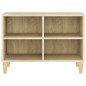 vidaXL TV-Schrank mit Massivholz-Beinen Sonoma-Eiche 69,5x30x50 cm vidaXL TV-Schrank mit Massivholz-Beinen Sonoma-Eiche 69,5x30x50 cm