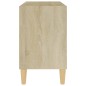 vidaXL TV-Schrank mit Massivholz-Beinen Sonoma-Eiche 69,5x30x50 cm vidaXL TV-Schrank mit Massivholz-Beinen Sonoma-Eiche 69,5x30x50 cm