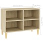 vidaXL TV-Schrank mit Massivholz-Beinen Sonoma-Eiche 69,5x30x50 cm vidaXL TV-Schrank mit Massivholz-Beinen Sonoma-Eiche 69,5x30x50 cm