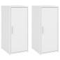vidaXL Schuhschränke 2 Stk. Weiß 32x35x70 cm Holzwerkstoff vidaXL Schuhschränke 2 Stk. Weiß 32x35x70 cm Holzwerkstoff