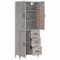 Highboard Grau Sonoma 69,5x34x180 cm Holzwerkstoff Highboard Grau Sonoma 69,5x34x180 cm Holzwerkstoff