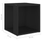 vidaXL Beistelltisch Schwarz 33x33x34,5 cm Holzwerkstoff vidaXL Beistelltisch Schwarz 33x33x34,5 cm Holzwerkstoff
