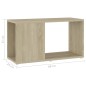 vidaXL TV-Schrank Sonoma-Eiche 60x24x32 cm Holzwerkstoff vidaXL TV-Schrank Sonoma-Eiche 60x24x32 cm Holzwerkstoff