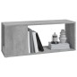 vidaXL TV-Schrank Betongrau 80x24x32 cm Holzwerkstoff vidaXL TV-Schrank Betongrau 80x24x32 cm Holzwerkstoff