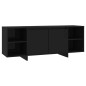 vidaXL TV-Schrank Schwarz 130x35x50 cm Holzwerkstoff vidaXL TV-Schrank Schwarz 130x35x50 cm Holzwerkstoff