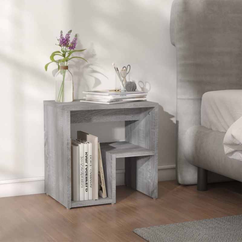 vidaXL Nachttisch Grau Sonoma 40x30x40 cm Holzwerkstoff vidaXL Nachttisch Grau Sonoma 40x30x40 cm Holzwerkstoff