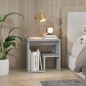vidaXL Nachttisch Grau Sonoma 40x30x40 cm Holzwerkstoff vidaXL Nachttisch Grau Sonoma 40x30x40 cm Holzwerkstoff