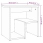 vidaXL Nachttisch Grau Sonoma 40x30x40 cm Holzwerkstoff vidaXL Nachttisch Grau Sonoma 40x30x40 cm Holzwerkstoff
