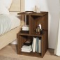 vidaXL Nachttisch Braun Eichen-Optik 35x35x55 cm Holzwerkstoff vidaXL Nachttisch Braun Eichen-Optik 35x35x55 cm Holzwerkstoff