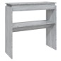 vidaXL Konsolentisch Grau Sonoma 80x30x80 cm Holzwerkstoff vidaXL Konsolentisch Grau Sonoma 80x30x80 cm Holzwerkstoff