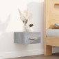 vidaXL Wand-Nachttisch Grau Sonoma 35x35x20 cm vidaXL Wand-Nachttisch Grau Sonoma 35x35x20 cm
