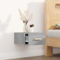 vidaXL Wand-Nachttisch Grau Sonoma 35x35x20 cm vidaXL Wand-Nachttisch Grau Sonoma 35x35x20 cm
