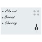 vidaXL Magnetisches Whiteboard Wandmontage Glas 60x40 cm vidaXL Magnetisches Whiteboard Wandmontage Glas 60x40 cm