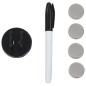 vidaXL Magnetisches Whiteboard Wandmontage Glas 60x40 cm vidaXL Magnetisches Whiteboard Wandmontage Glas 60x40 cm