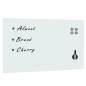 vidaXL Magnetisches Whiteboard Wandmontage Glas 100 x 60 cm vidaXL Magnetisches Whiteboard Wandmontage Glas 100 x 60 cm