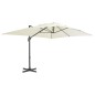 vidaXL Ampelschirm mit Aluminium-Mast 400x300 cm Sandweiß vidaXL Ampelschirm mit Aluminium-Mast 400x300 cm Sandweiß