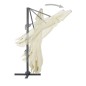 vidaXL Ampelschirm mit Aluminium-Mast 400x300 cm Sandweiß vidaXL Ampelschirm mit Aluminium-Mast 400x300 cm Sandweiß