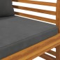 vidaXL Gartensessel mit Dunkelgrauen Kissen 2 Stk. Massivholz Akazie vidaXL Gartensessel mit Dunkelgrauen Kissen 2 Stk. Massivholz Akazie