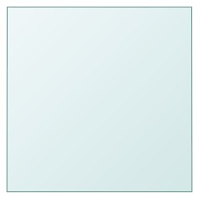 vidaXL Tischplatte Transparent 50x50 cm Hartglas
