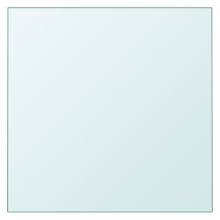 vidaXL Tischplatte Transparent 50x50 cm Hartglas