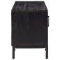 vidaXL TV-Schrank Schwarz 90x30x40 cm Massivholz Kiefer vidaXL TV-Schrank Schwarz 90x30x40 cm Massivholz Kiefer