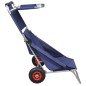 vidaXL Strandwagen mit Rädern Tragbar Klappbar Blau vidaXL Strandwagen mit Rädern Tragbar Klappbar Blau