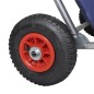 vidaXL Strandwagen mit Rädern Tragbar Klappbar Blau vidaXL Strandwagen mit Rädern Tragbar Klappbar Blau